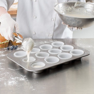 RK Bakeware China Foodservice NSF Mini Crown Cake Pan Quadrada Muffin Cupcake Assadeira