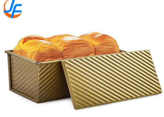 RK Bakeware China Foodservice NSF Glaze Pullman Forma de Pão com Tampa de Alumínio Pão Torradas Assadeira