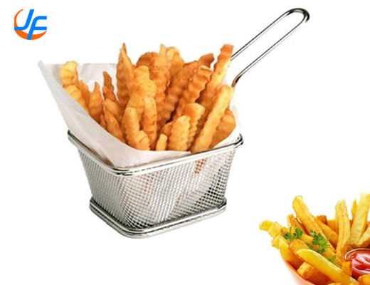 RK Bakeware China Foodservice NSF Aço Inoxidável Rede de Arame Batatas Fritas Cesto para Batatas Fritas