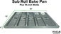 RK Bakeware China Foodservice NSF Bakeware Comercial 5 Count 3 Polegada Sub Sandwich Roll Bandeja Assadeira