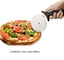 Cortador de roda de pizza de aço inoxidável 10 cm 430 com alça de pp cortador de plástico redondo servidor