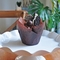 Pergaminho de Brown do envoltório do queque do forro de Tulip Baking Cup Paper Muffin