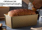 RK Bakeware China Foodservice NSF Glaze Pullman Forma de Pão com Tampa de Alumínio Pão Torradas Assadeira