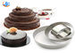 Forma de bolo de aniversário RK Bakeware China Foodservice NSF, anéis de mousse de aço inoxidável