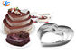 RK Bakeware China Foodservice NSF Molde de cozimento para bolo em forma de coração, anéis de bolo de mousse de moldagem de coração de aço inoxidável