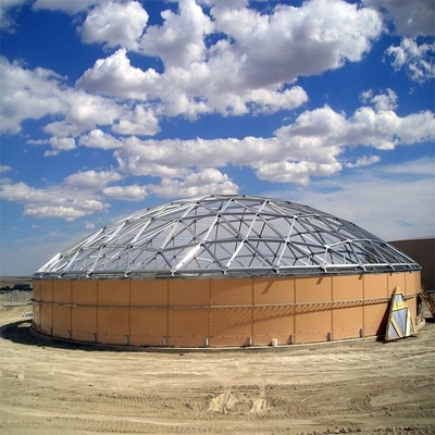 Telhados de cúpula geodésica de alumínio Telhados de cúpula de alumínio para tanques de armazenamento