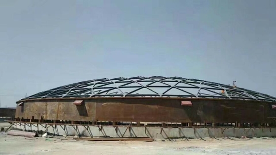 Telhados de cúpula geodésica de alumínio Vedação de telhado flutuante interno para tanque de armazenamento