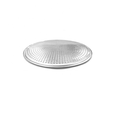 Bandeja de pizza de alumínio perfurada redonda de 15 polegadas bandeja de cozimento para padaria ou restaurante ou bar