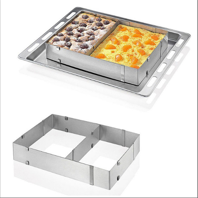 Conjuntos de moldes de bolo de aço inoxidável de baixo custo para assar