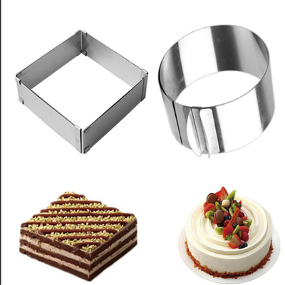 Conjuntos de moldes de bolo de aço inoxidável de baixo custo para assar