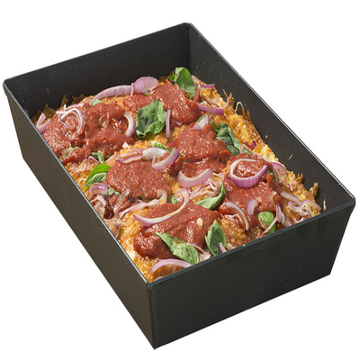 RK Bakeware China Foodservice Revestimento rígido Alumínio Formas de pizza Detroit