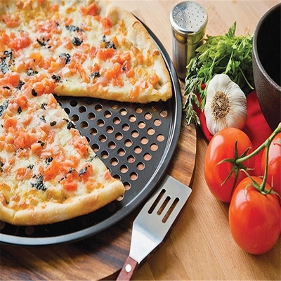 Rk Bakeware China Fabricante - Disco de Pizza de Alumínio Antiaderente com Aro