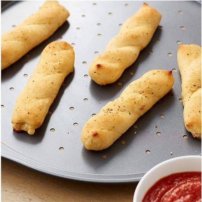 Rk Bakeware China Fabricante - Disco de Pizza de Alumínio Antiaderente com Aro