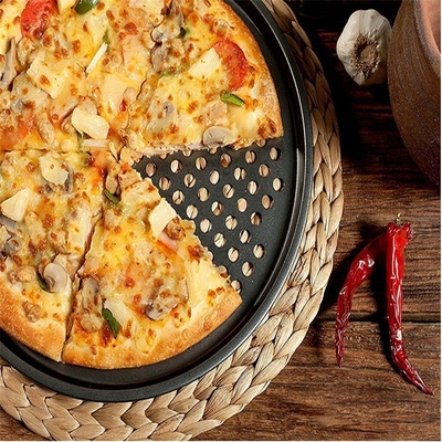 Rk Bakeware China Fabricante - Disco de Pizza de Alumínio Antiaderente com Aro