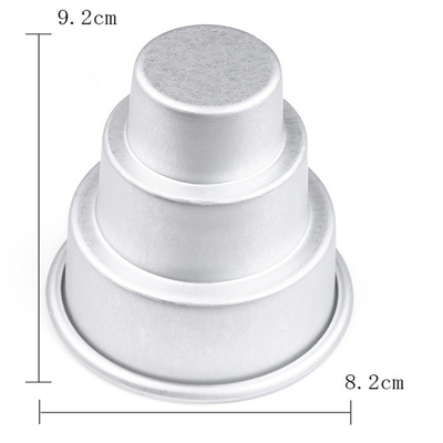 Formas de bolo de fundo de aço carbono liga de alumínio amazon molde de bolo redondo cozimento antiaderente faça você mesmo molde de bolo ferramentas de pão