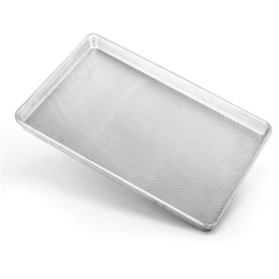 Assadeira RK Bakeware China Foodservice NSF Quadrado Antiaderente Canto Redondo Canelado Assadeira De Alumínio