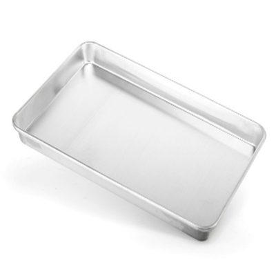 Assadeira RK Bakeware China Foodservice NSF Quadrado Antiaderente Canto Redondo Canelado Assadeira De Alumínio