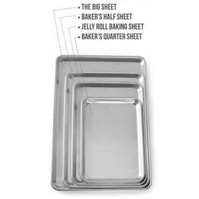 RK Bakeware China Foodservice NSF 18X26 Polegada 600X400 Folha de Pão de Alumínio Bandeja Assadeira