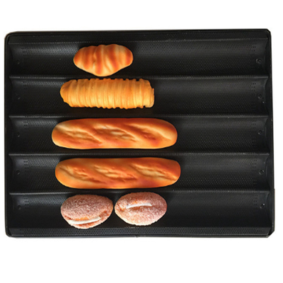 RK Bakeware China Foodservice NSF Alumínio Perfurado Baguette Bandeja Pão Francês Baking Muold