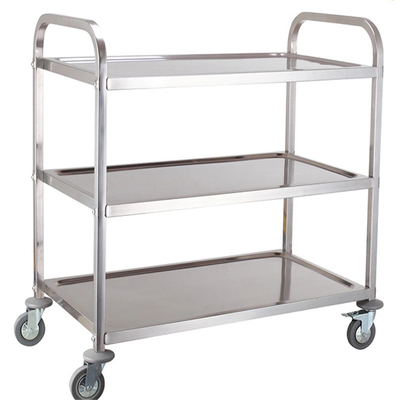 Carrinho de aço inoxidável RK Bakeware China Foodservice NSF com rodas Fácil manuseio Carrinho de vestir