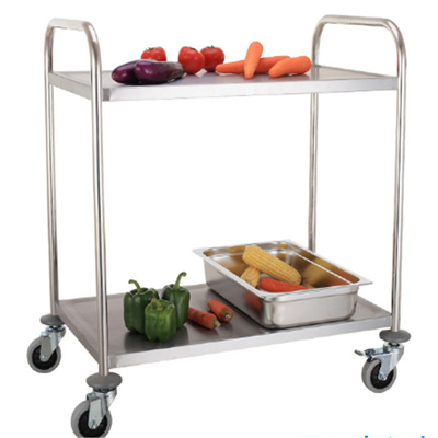 Carrinho de aço inoxidável RK Bakeware China Foodservice NSF com rodas Fácil manuseio Carrinho de vestir