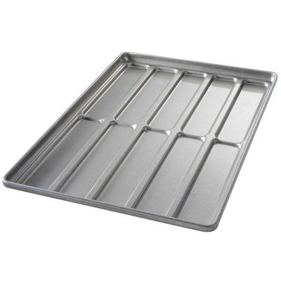 RK Bakeware China Foodservice NSF 0215 Aço Aluminizado Esmaltado Extremidade Arredondada Assadeira para Pão de Hambúrguer