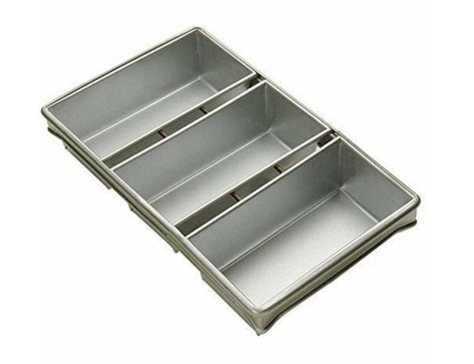 Rk Bakeware China Foodservice 906925 Bakeware comercial 6 alças bandeja de pão prata