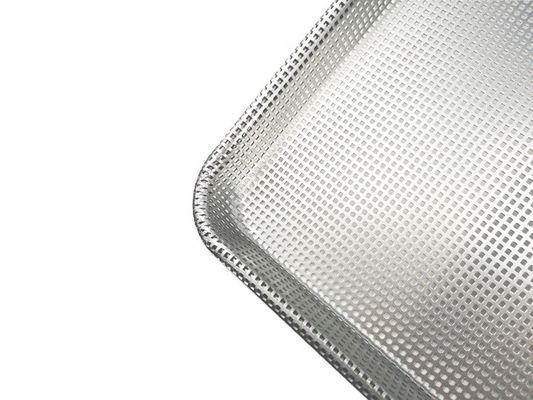 26&quot;*18&quot;*1&quot; 1,2mm Bandeja de pão totalmente perfurada Hambúrguer ou hambúrguer ou pão de cachorro-quente assadeira Forma de pão de alumínio