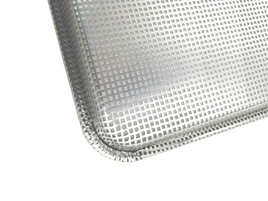 26&quot;*18&quot;*1&quot; 1,2mm Bandeja de pão totalmente perfurada Hambúrguer ou hambúrguer ou pão de cachorro-quente assadeira Forma de pão de alumínio