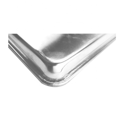 Bandeja de pão retangular 10''*6''*1'' comercial 0,8mm forma de pão de hambúrguer ou hambúrguer ou pão de cachorro-quente forma de pão de alumínio