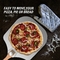 Conjunto de pá para pizza de alumínio de 12 polegadas com cabo dobrável e cortador de roda de pizza de 10 cm