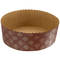 Panettone curto de cozimento de papel Rk Bakeware do ouro do molde de 5 onças Brown
