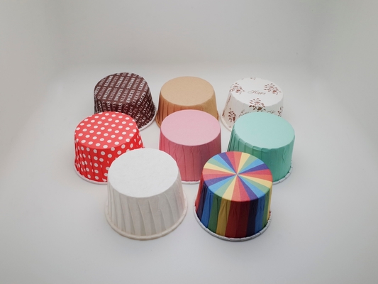 Molde de cozimento de papel do copo do revestimento do animal de estimação de Rk Bakeware para linhas automáticas