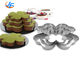 RK Bakeware China Foodservice NSF Aço Inoxidável Trevo de Quatro Folhas Mouse Molding Mousse Bolo Anéis Tamanho Personalizado