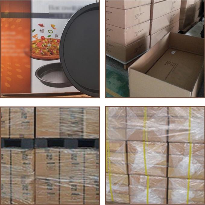 RK Bakeware China Foodservice NSF Alumínio Anodizado Duro Perfurado Crosta Crocante Formas de Pizza para Pizza Hut 4